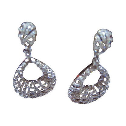 DIAMOND EARRING ROUND BRILLIANT SHAPE SET EARRING