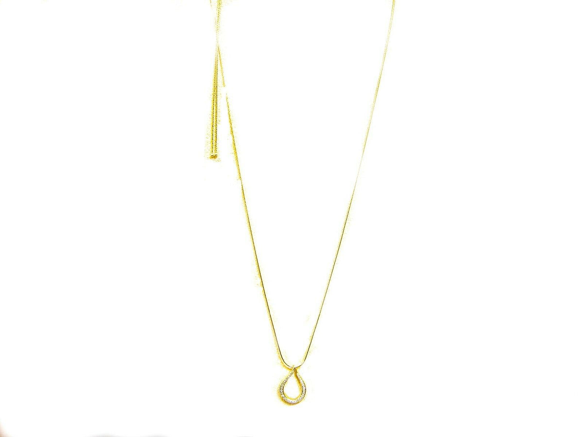 .25 CT DIAMOND HEART 34 INCH ADJUSTABLE BACK NECKLACE