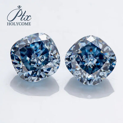 Best Loose Gemstones Moissanite Diamond Excellent Crushed Ice Cushion Cut Dark V