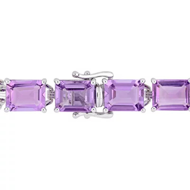 Amethyst Tennis Bracelet in Sterling Silver, 7.25"