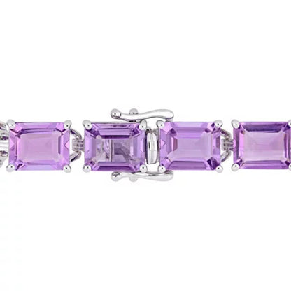 Amethyst Tennis Bracelet in Sterling Silver, 7.25"