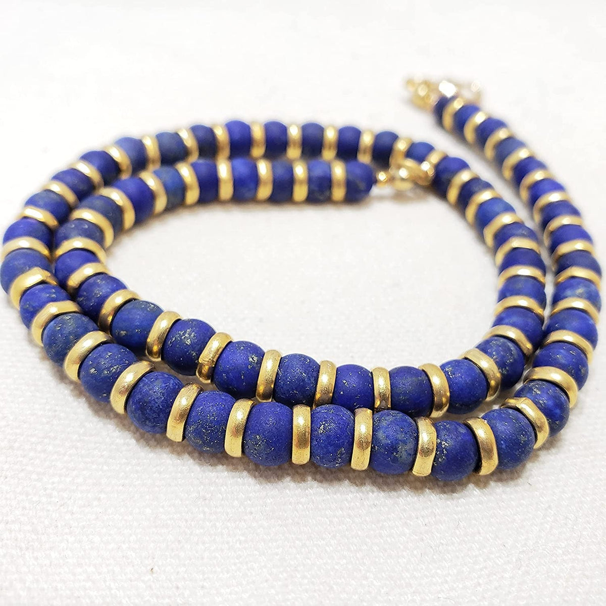 Lapis Lazuli Sumerian Necklace - 16"
