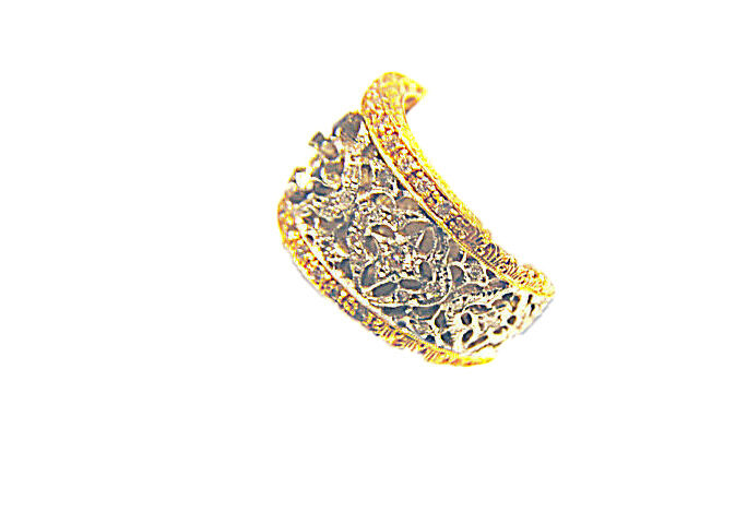DIAMOND ROUND BRILLIANT TWO TONE GOLD SETTING ETERNITY DIAMOND BAND
