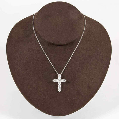Classic Diamond Cross Pendant on Chain