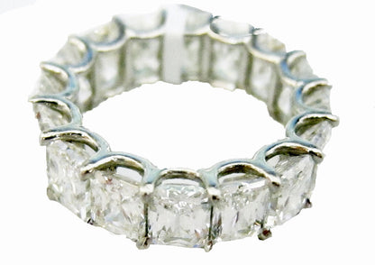 DIAMOND SIXTEEN RADIANT SHAPE DIAMOND ETERNITY BAND 78 POINTERS DIAMOND BAND