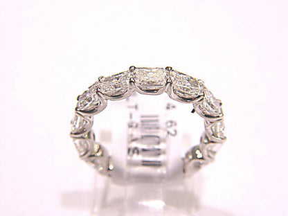 14 RADIANT DIAMOND ETERNITY BAND COMMON PRONG U BASKET DIAMOND BAND