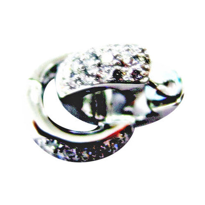diamond .60 ct cluster huggie earring round brilliant shape huggie earring 18 k
