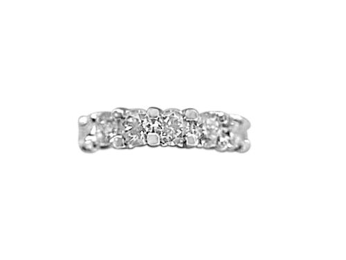 DIAMOND ROUND BRILLIANT SHAPE TOP SET DIAMOND BAND