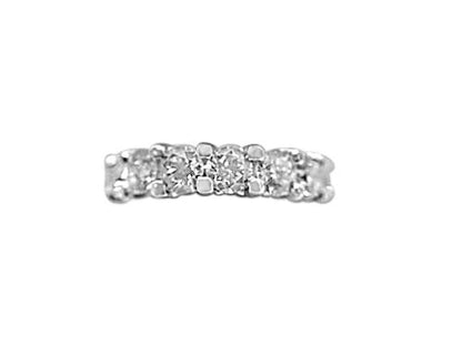 DIAMOND ROUND BRILLIANT SHAPE TOP SET DIAMOND BAND