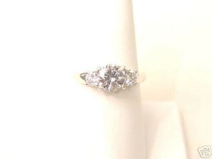 GIA CERTIFIED ROUND DIAMOND 1.51 CT 4 PRONG PLATINUM G COLOR VS2 CLARITY GRADE