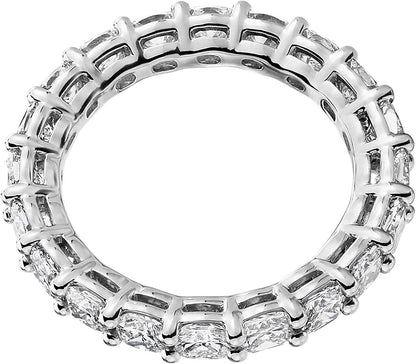 14K Gold Plated Rings Cubic Zirconia Love Ring | 3Mm Cushion Cut Stackable Rings