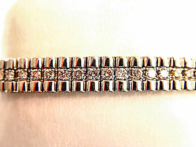 MENS ROUND BRILLIANT SHAPE DIAMOND BRACELET
