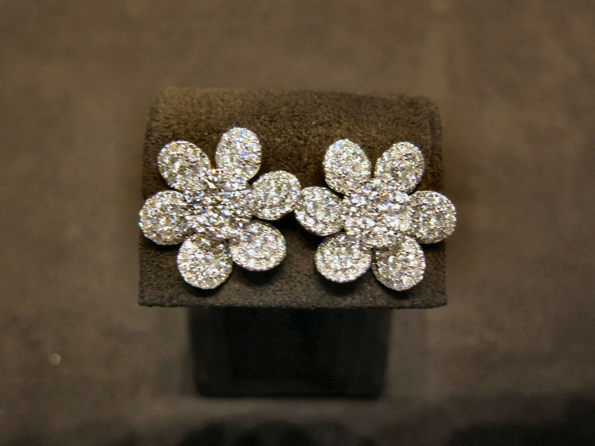 DIAMOND FLOWER EARRING