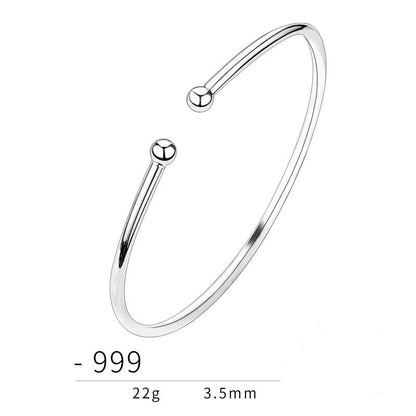 Silver Anklet Female Adult Palace Bell Red Rope Solid Nie Xiaoqian Same Bell Foo