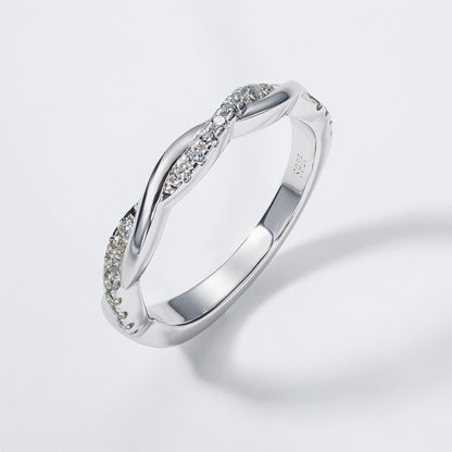 Anujewel 1.5Ct Princess Cut Center Moissanite Bridal Rings Set 925 Sterling