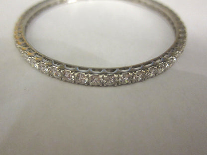 DIAMOND ETERNITY ALL AROUND SET BANGLE 4.00MM WIDTH X 3.50MM HEIGHT SLIP ON
