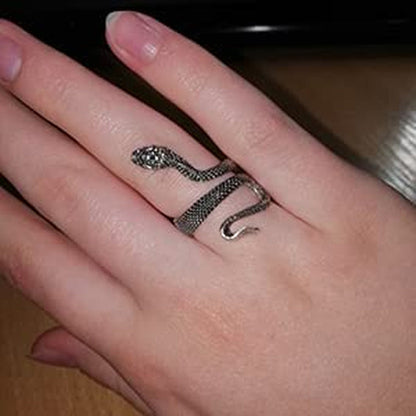 Snake Ring for Women Medusa Headpiece Gothic Rings Medusa Costume Rings Reptile