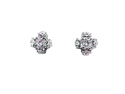 2 SETS OF 4 HALF MOON CUT DIAMOND 1 PRINCESS CUT CENTER