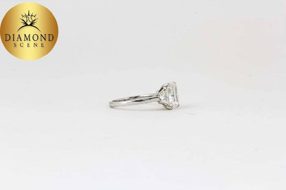3 Carat GIA Radiant Cut Diamond Engagement Platinum Ring