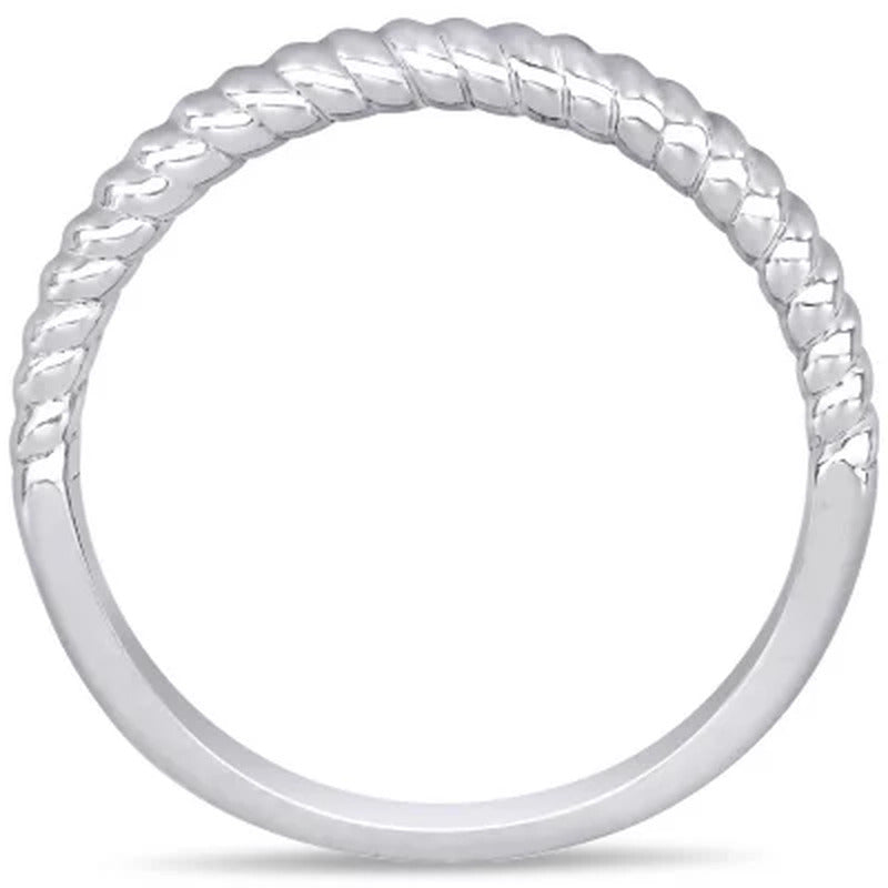 Twisted Wedding Band in 14K Gold