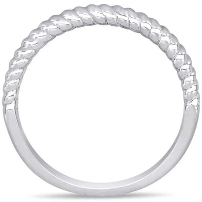 Twisted Wedding Band in 14K Gold