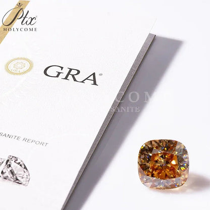 Best Loose Gemstones Moissanite Diamond Excellent Crushed Ice Cushion Cut Dark V
