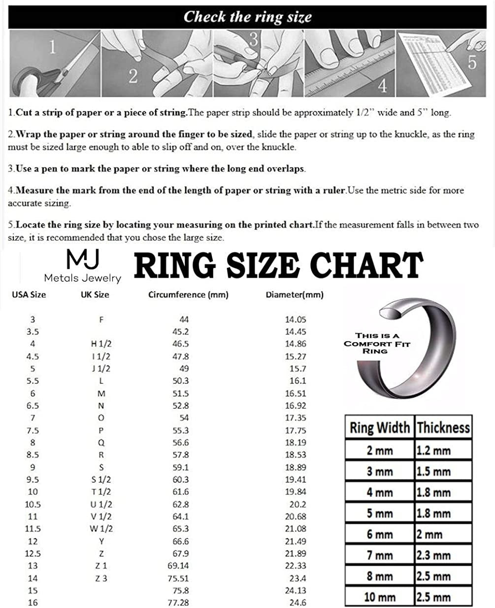 Ceramic Wedding Band Classic High Polished Ring Varying Colors and Widths to Cho