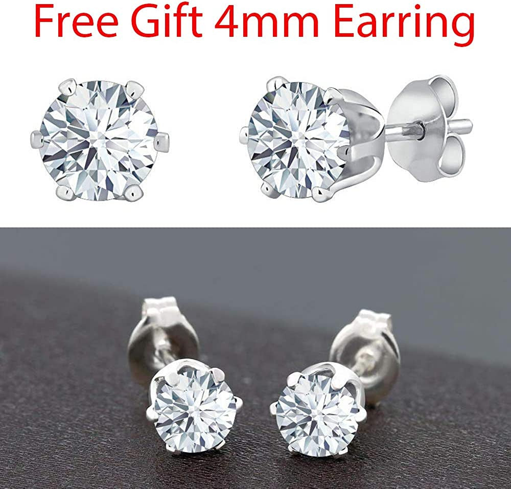 0.20 Carat (Ctw) 14K White Gold Plated round Diamond Ladies Anniversary Wedding