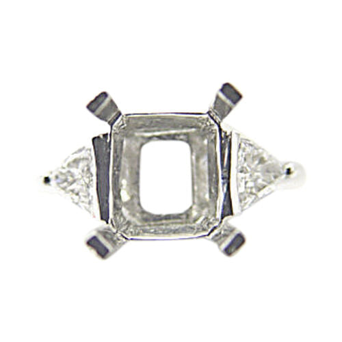 DIAMOND 2 TRILLION SHAPE DIAMOND SETTING FOR 7.70MM DIAMOND