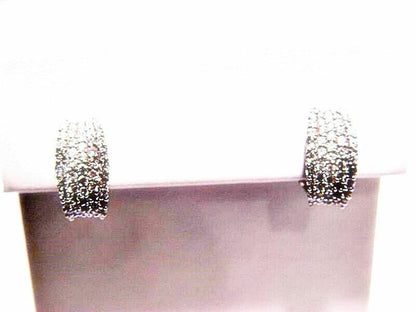 1.54 CT DIAMOND ROUND BRILLIANT SH HUGGY EARRING 18 K