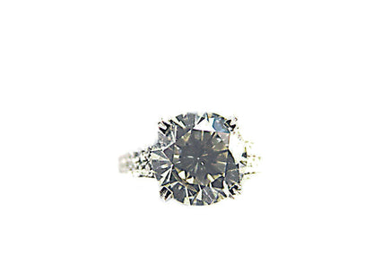 CERTIFIED DIAMOND CENTER 10.09X10.09X6.21MM CLARITY ENHANCED 3.83 CTTW