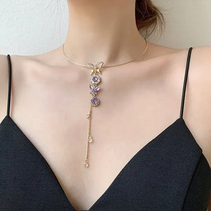 MENGJIQIAO Korean Elegant Metal round Chain Choker Jewelry for Women Girls Fashi