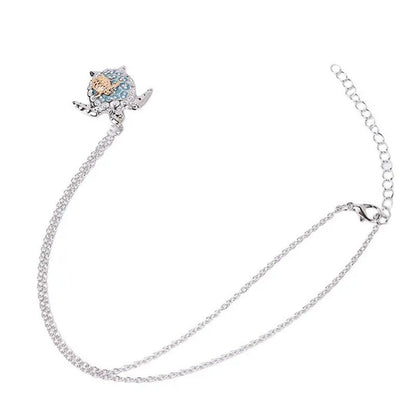 Pendant with Turtle Marine Turtle with Diamond Necklace