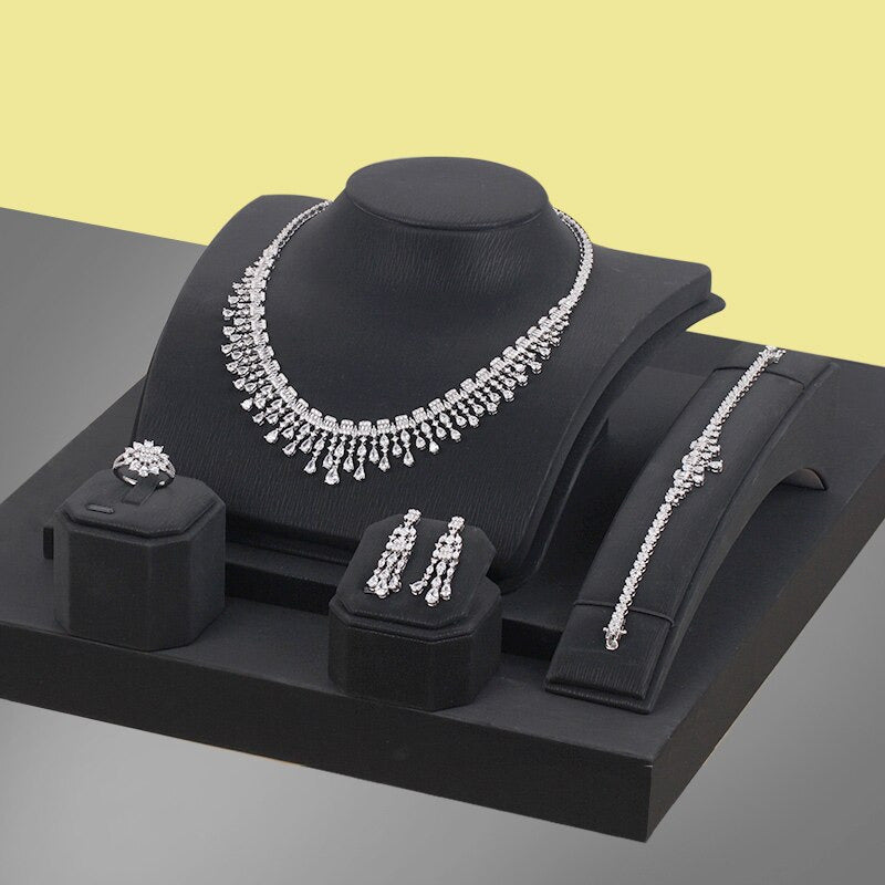Hot Sale Women Fashion Jewelry Set for Wedding Engagement Cubic Zirconia