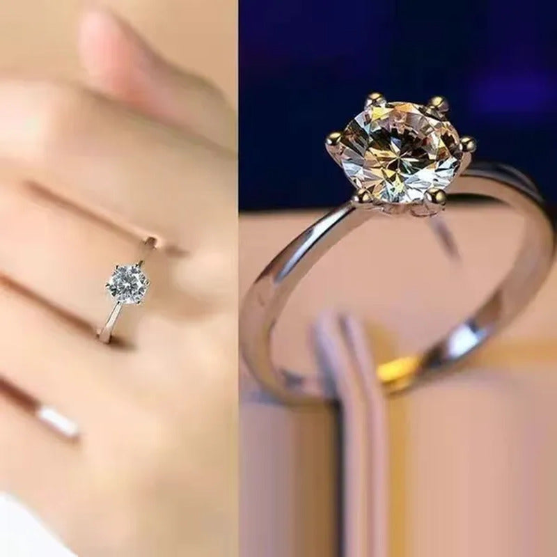 Latest Valentine'S Day Ladies Fashion 925 Sterling Silver Rings Diamond Rings St