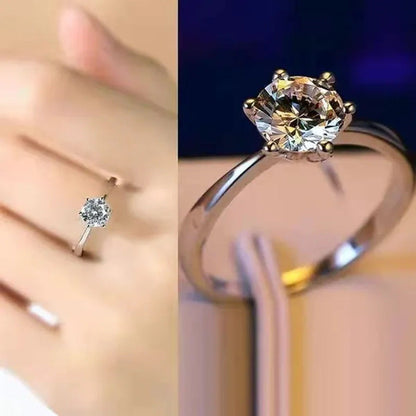 Latest Valentine'S Day Ladies Fashion 925 Sterling Silver Rings Diamond Rings St
