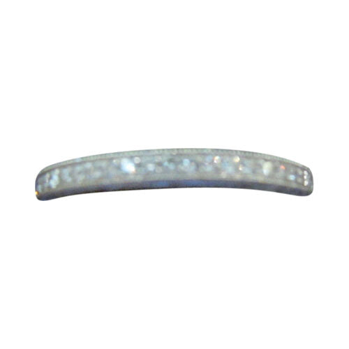 diamond round brilliant pave top set half way set band