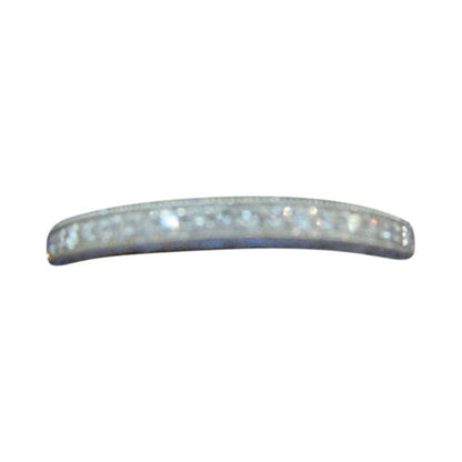 diamond round brilliant pave top set half way set band