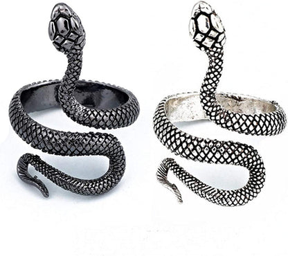 Snake Ring for Women Medusa Headpiece Gothic Rings Medusa Costume Rings Reptile