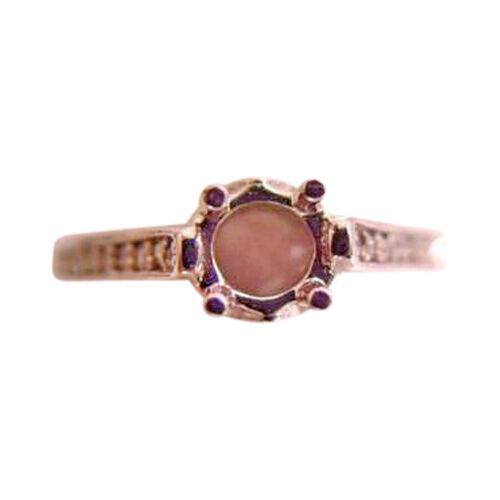 ANTIQUE STYLE SETTING ROUND BRILLIANT SIDE FRONT AND BACK