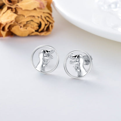 Dinosaur Earrings 925 Sterling Silver Dino Stud Earrings Dinosaur Jewelry Gifts