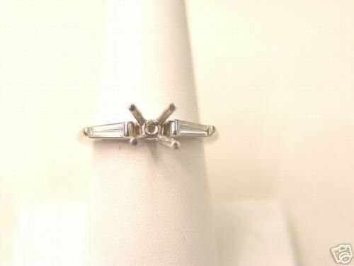 .38 CT DIAMOND 2 TAPERED BAGUETTE SHAPE SETTING IN PLATINUM