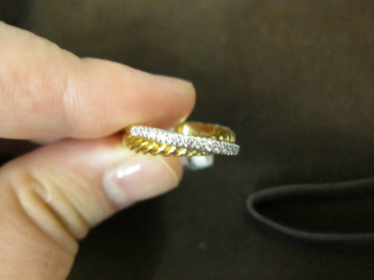 DAVID YURMAN ETERNITY BAND DIAMOND TOP SET BAND DAID YURMAN RING