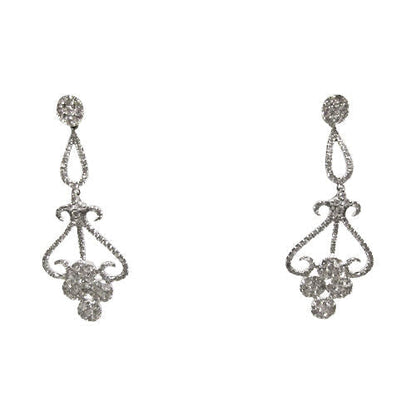 2.54 CT G COLOR VS1/2 CLARITY DIAMOND DANGLE STYLE ROUND BRILLIANT SHAPE EARRING