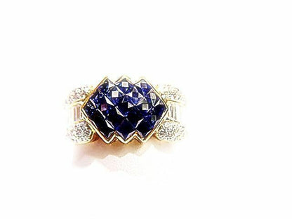 FRENCH SHAPE SAPPHIRE BAGUETTE SHAPE CHANNEL SET DIAMOND