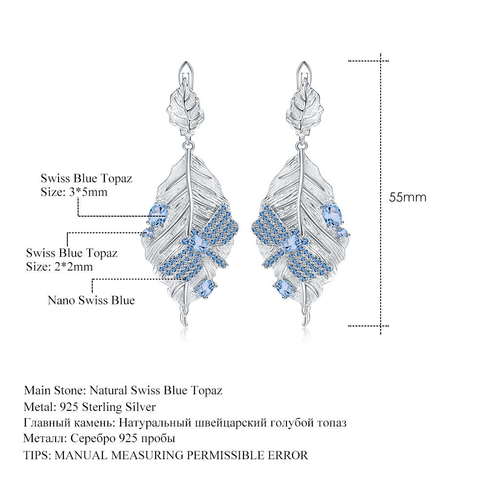 Natural Wind Romantic Temperament Necklace Earrings Ring