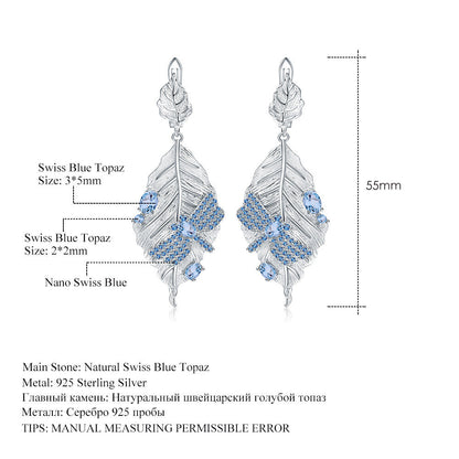 Natural Wind Romantic Temperament Necklace Earrings Ring