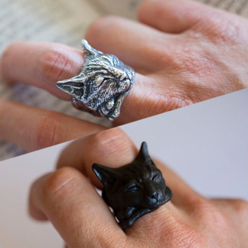 Three-Dimensional Ring Jewelry for Male and Female Couples Student Gifts