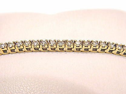 ROUND BRILLIANT CUT DIAMOND 4 PRONG SET TENNIS BRACELET
