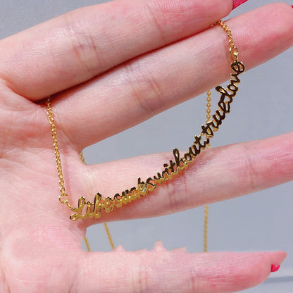 English Nonsense Necklace Letter Smile